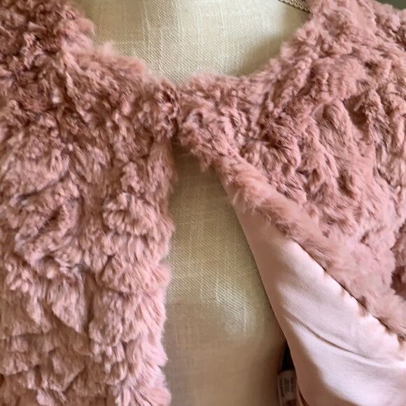 Line + Dot Conrad Mauve Faux Fur Jacket L - Picture 4 of 8